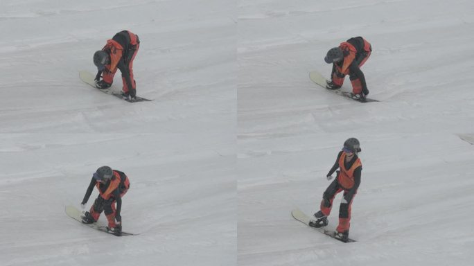 尖峰滑雪场 滑雪 旱雪 比赛 滑雪运动员