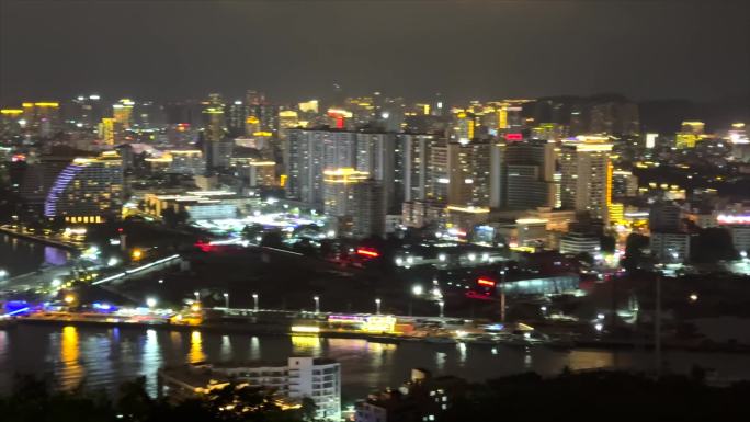 鹿回头海南三亚城市夜景