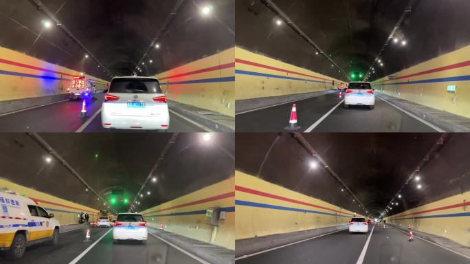 高速公路隧道内多车追尾事故处理