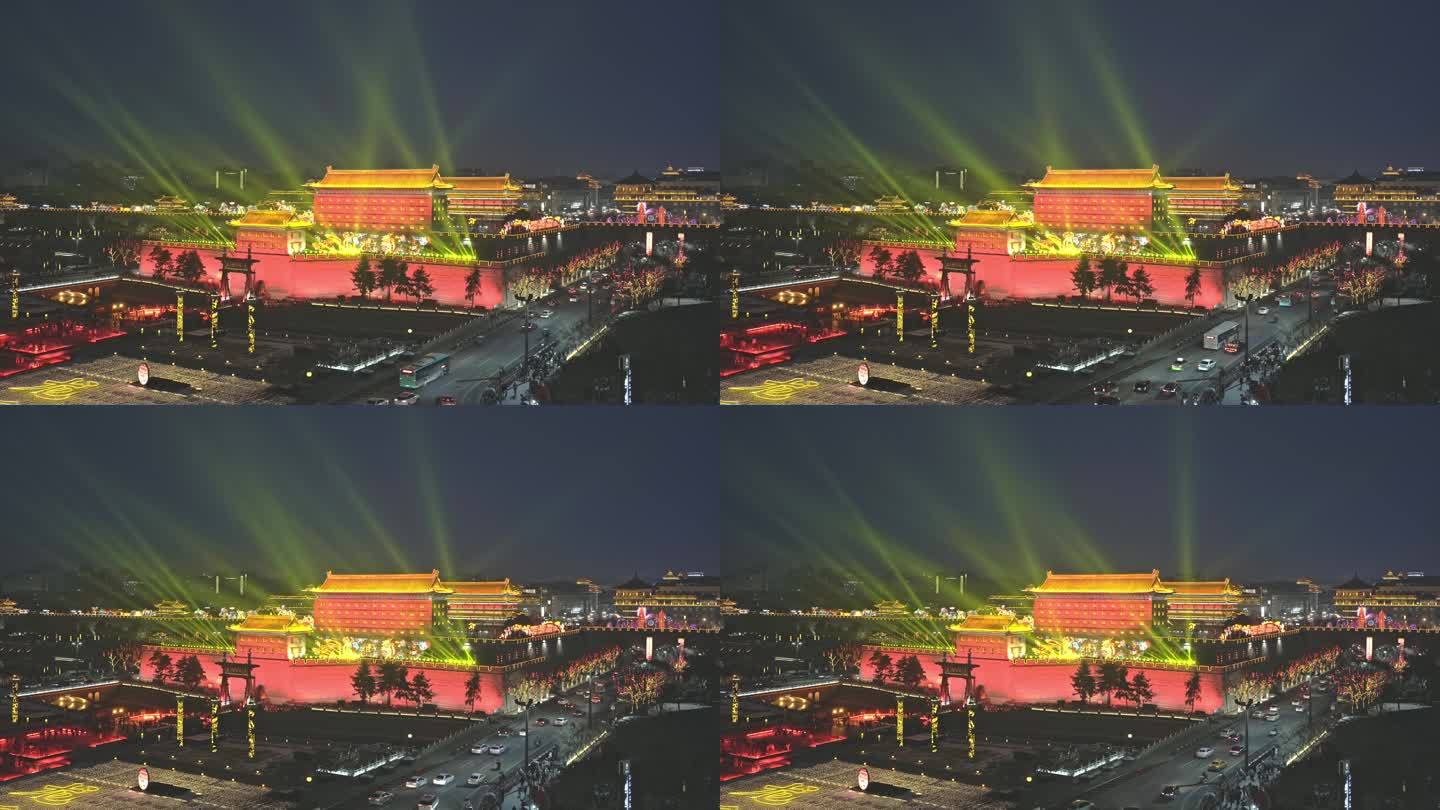 西安南门新年灯展夜景