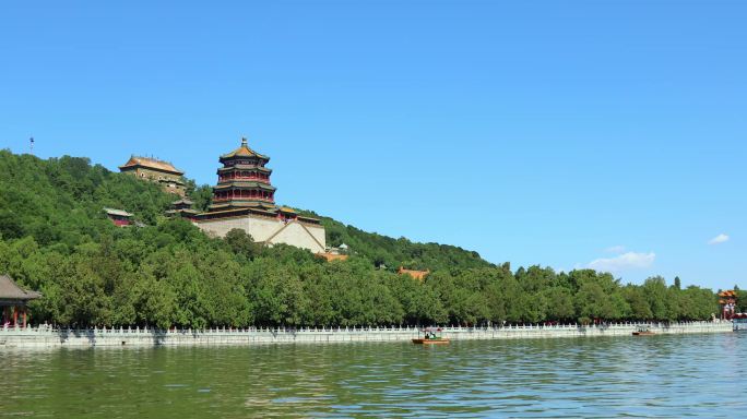 中国北京颐和园宣传旅游风景4K拍摄