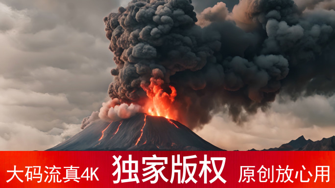 火山爆发_4K