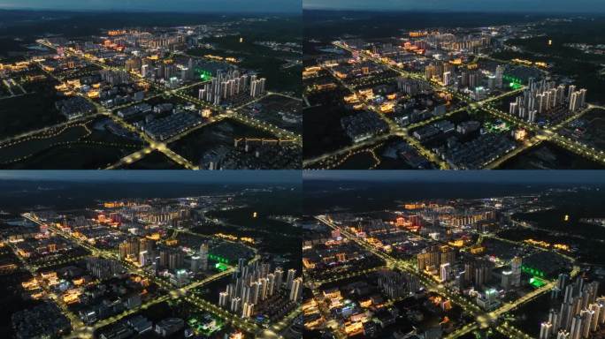 崇左市区夜景4K延时