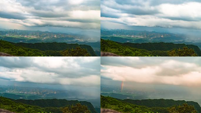 天气变化 暴雨 天空延时素材