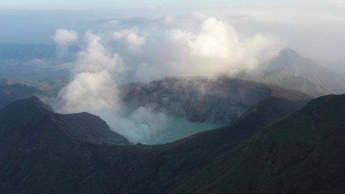 印尼Ijen火山航拍