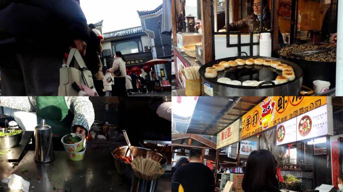 节日古城美食街，小吃街