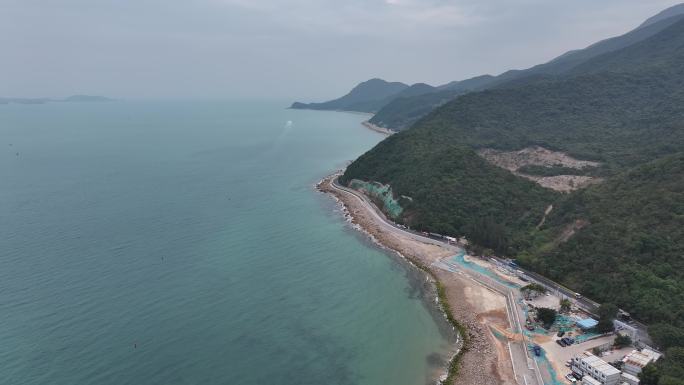 深圳航拍 杨梅坑 海岸线 4K 深圳