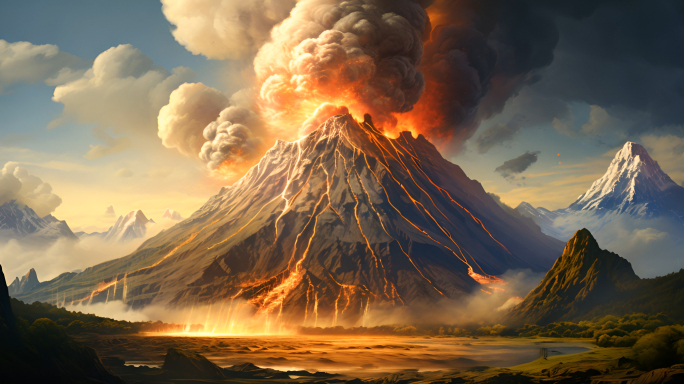 火山喷发 熔岩 岩浆