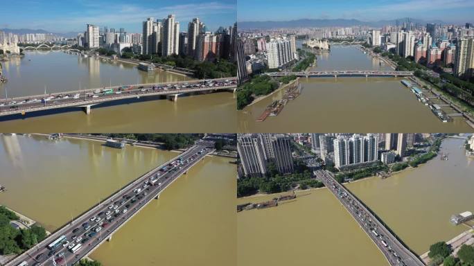 福州闽江大桥航拍