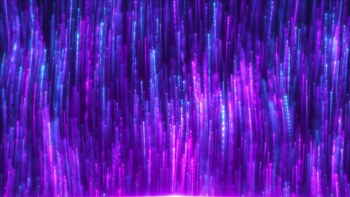 梦幻紫色粒子线条升起舞台光线背景
