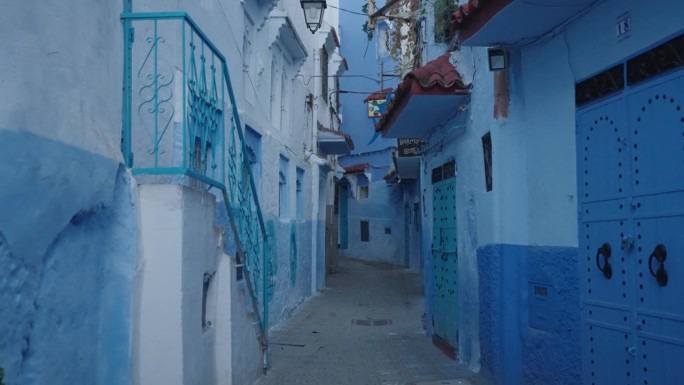 Chefchaouen，摩洛哥西北部Rif山脉中的蓝珍珠城