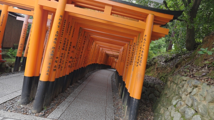 4k log 日本 神社  京都