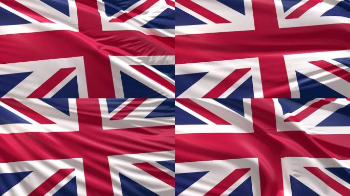 英国国旗4K无缝循环