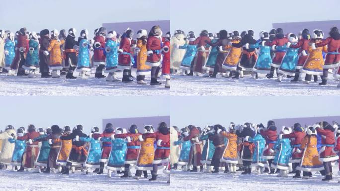 蒙古舞表演   冬季那达慕大会