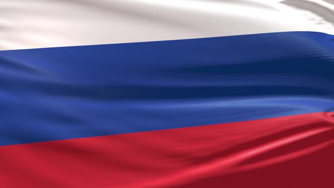 俄罗斯国旗4K无缝循环