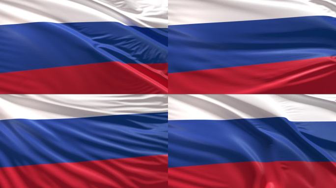 俄罗斯国旗4K无缝循环
