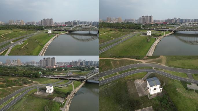 环球中心 中和湿地公园 桥 河面 锦江