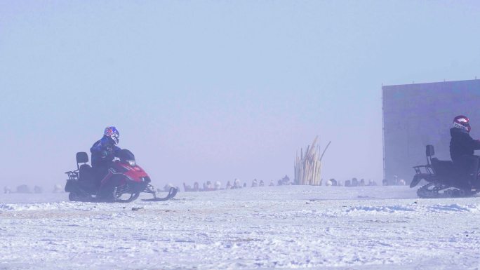 雪地摩托  冬季那达慕大会