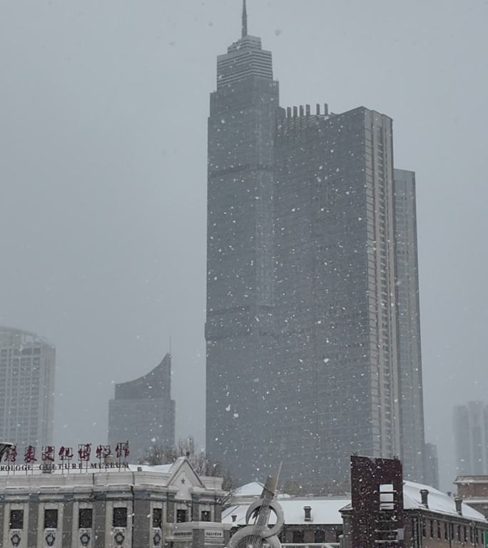 下雪雪景 竖版