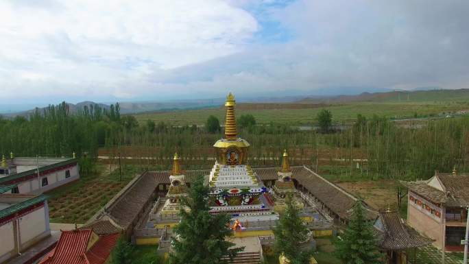 青海省海南藏族自治州共和县航拍素材