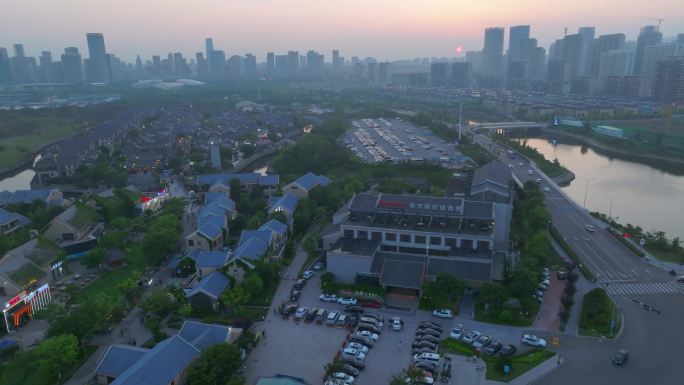 延时摄影城市景区夜景