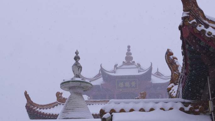 4K实拍6个不同景致的下雪空镜画面