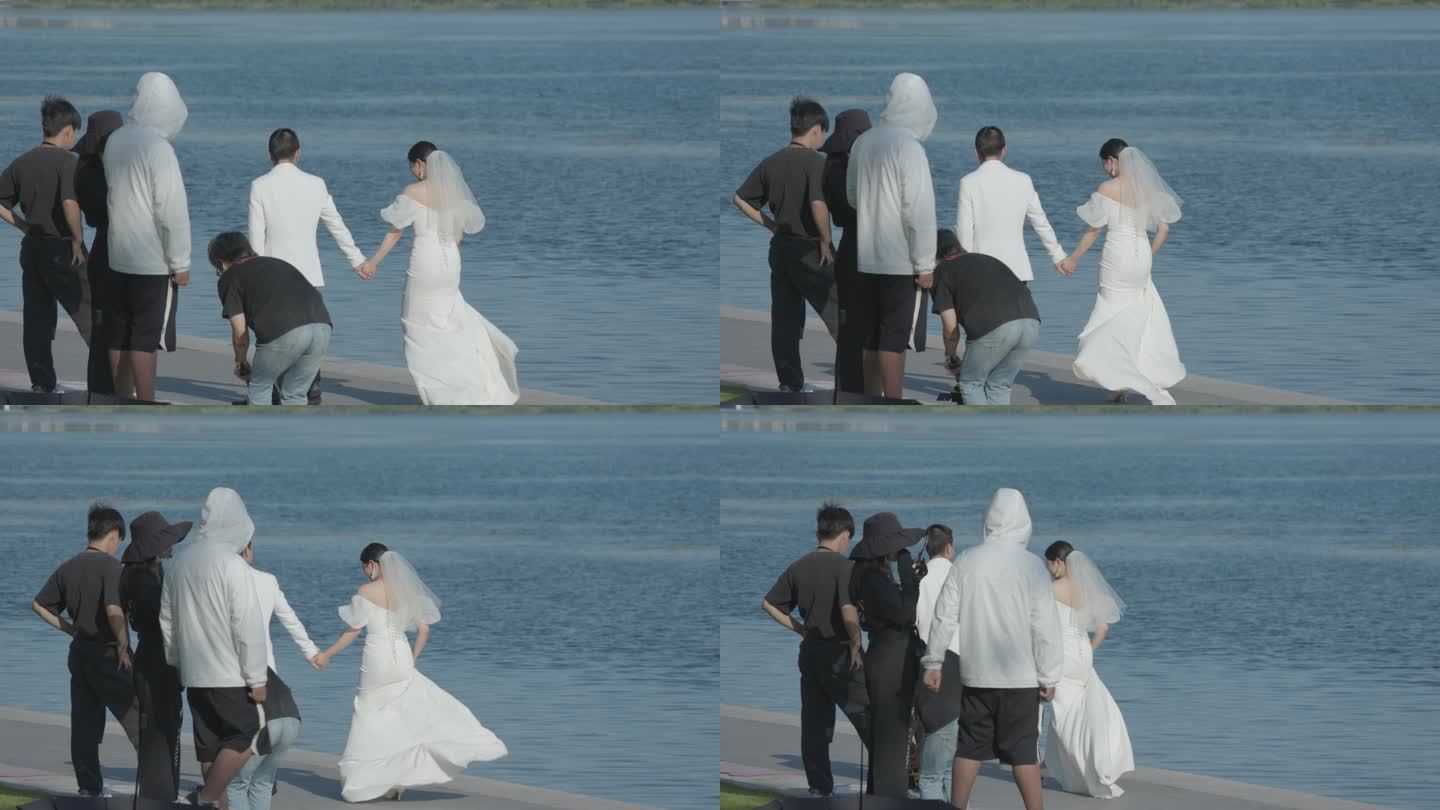 天府新区 兴隆湖 湖边 新人 婚纱 拍照