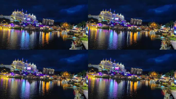 西双版纳的延时夜景