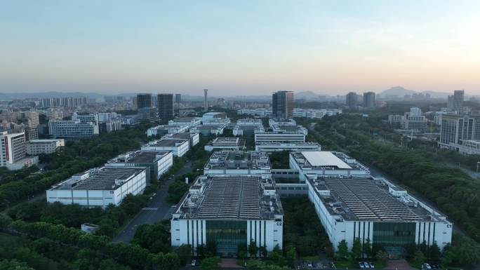 东莞华为南方生产基地航拍厂房工厂工业园区