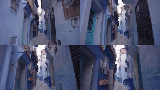 Chefchaouen，摩洛哥西北部Rif山脉中的蓝珍珠城