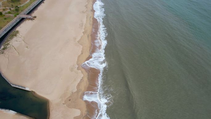 海浪 沙滩 海景  海岸线 航拍 南澳岛