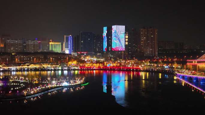 滨州春节花灯夜景