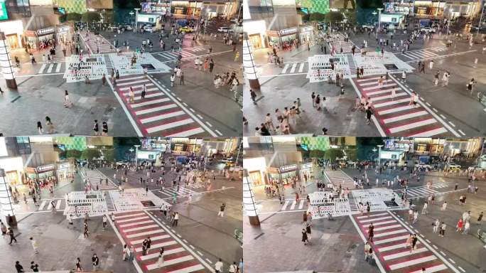 重庆观音桥步行街繁华都市延时