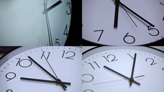 时钟钟表转动时间时光流逝
