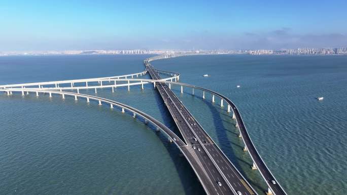 青岛跨海大桥航拍
