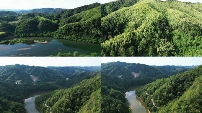 大自然青山绿水航拍