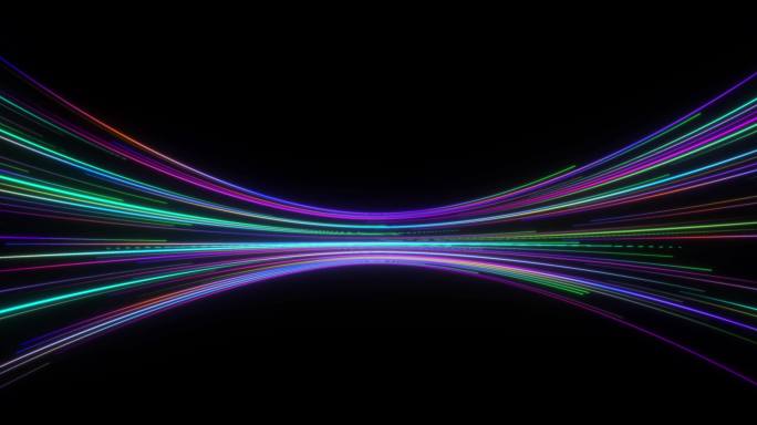 科技光线穿梭流动-循环4K