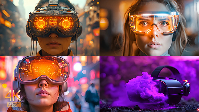 VR头戴式虚拟现实设备 元宇宙未来科技