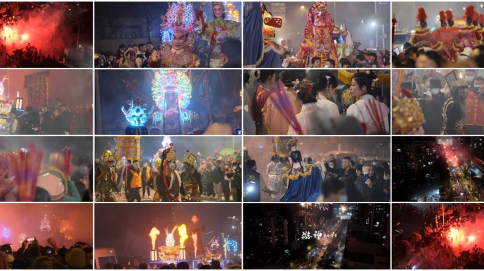 4K航拍福建游神