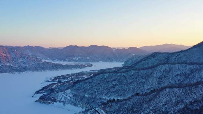 吉林宣传片 吉林鸭绿江冬季景色