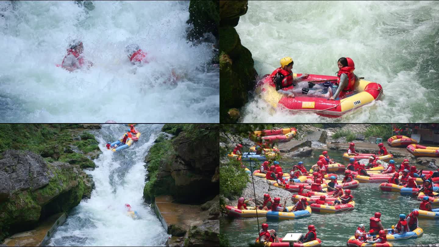 贵州漂流 高过河 皮划艇惊险刺激漂流运动