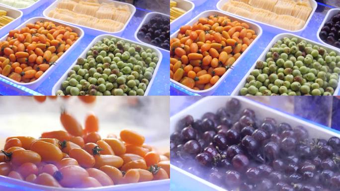 水果 洗水果 倒水果 小柿子 冬枣 葡萄