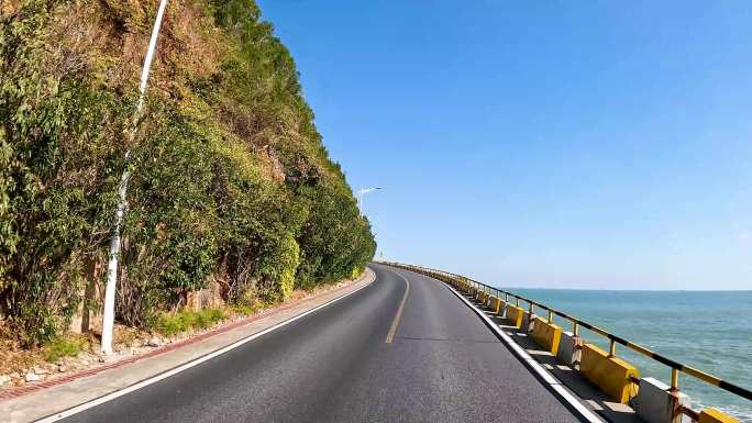 南澳岛海岛风光跨海大桥海滨公路行车视频