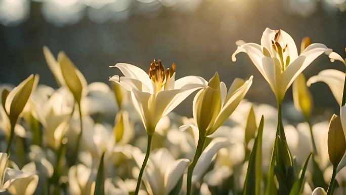 【4k】百合花花海