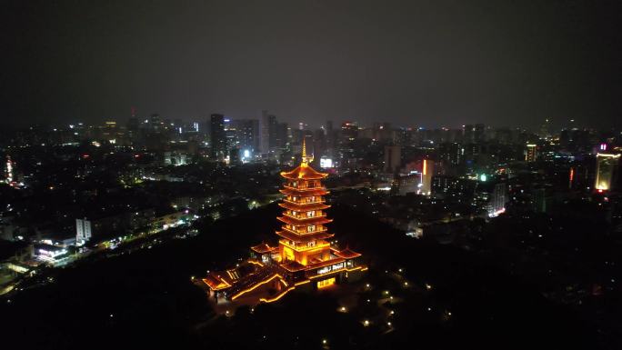 广东佛山地标魁星阁夜景