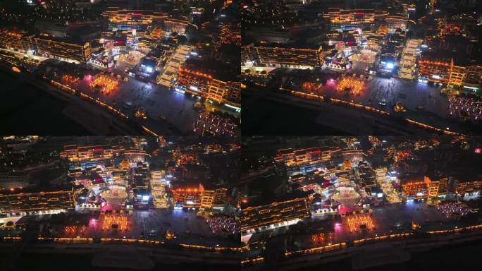 中国贵州省遵义市仁怀茅台镇夜幕降临时风景