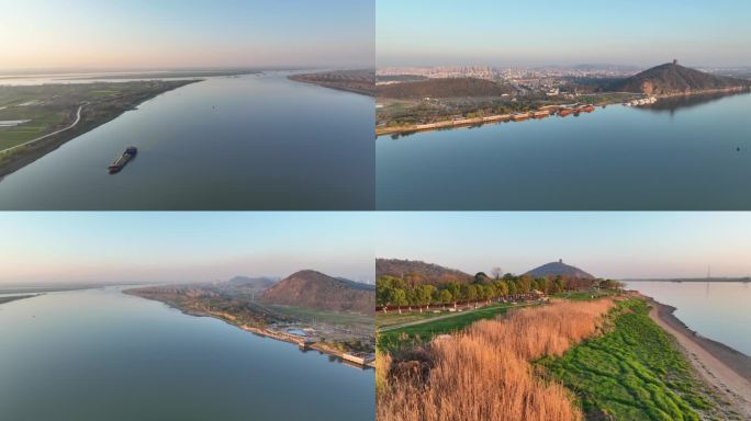 长江长江大保护滨江风光带长江生态湿地