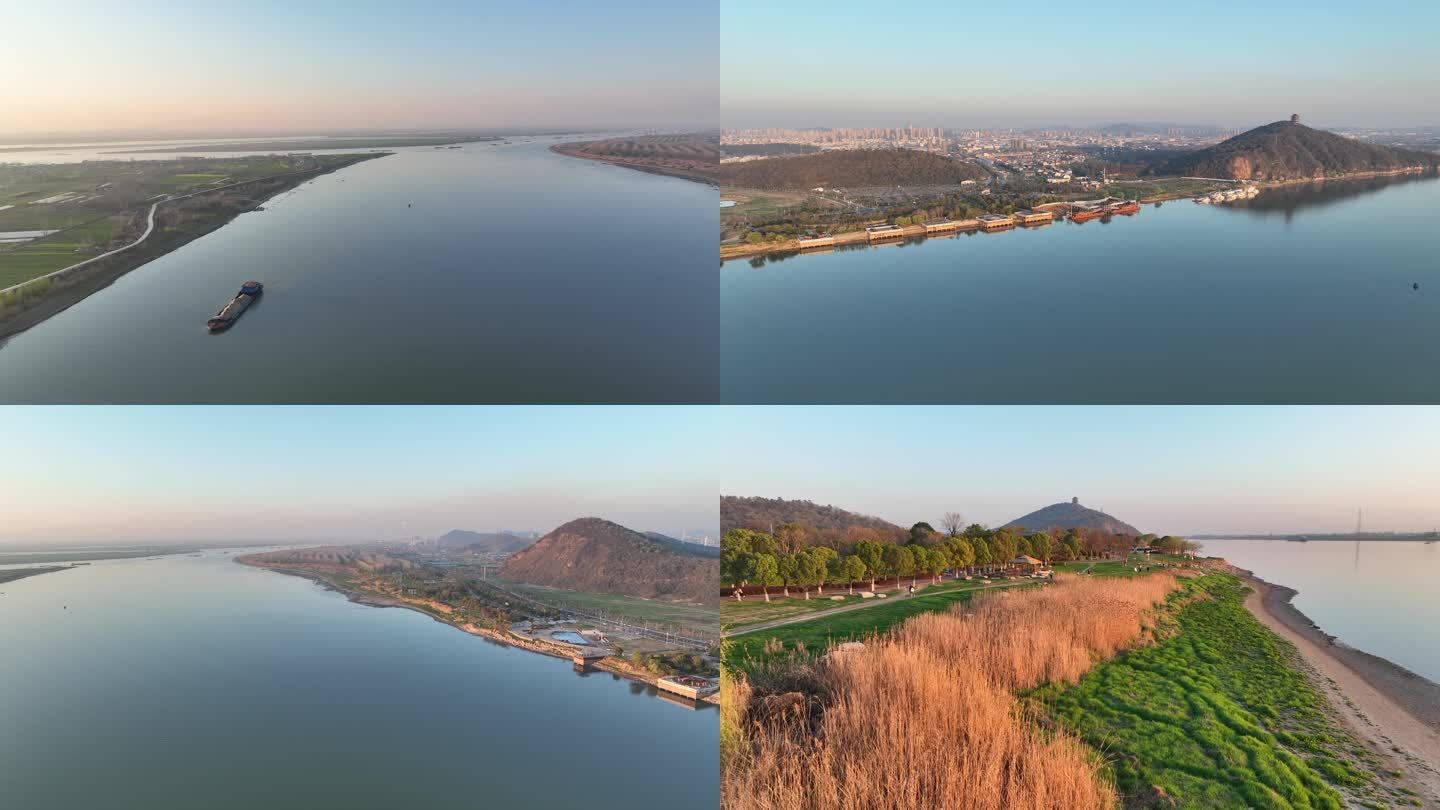 长江长江大保护滨江风光带长江生态湿地