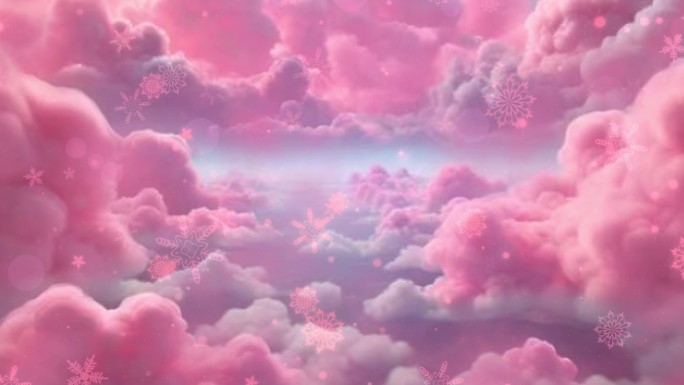 粉色天空舞台视频背景