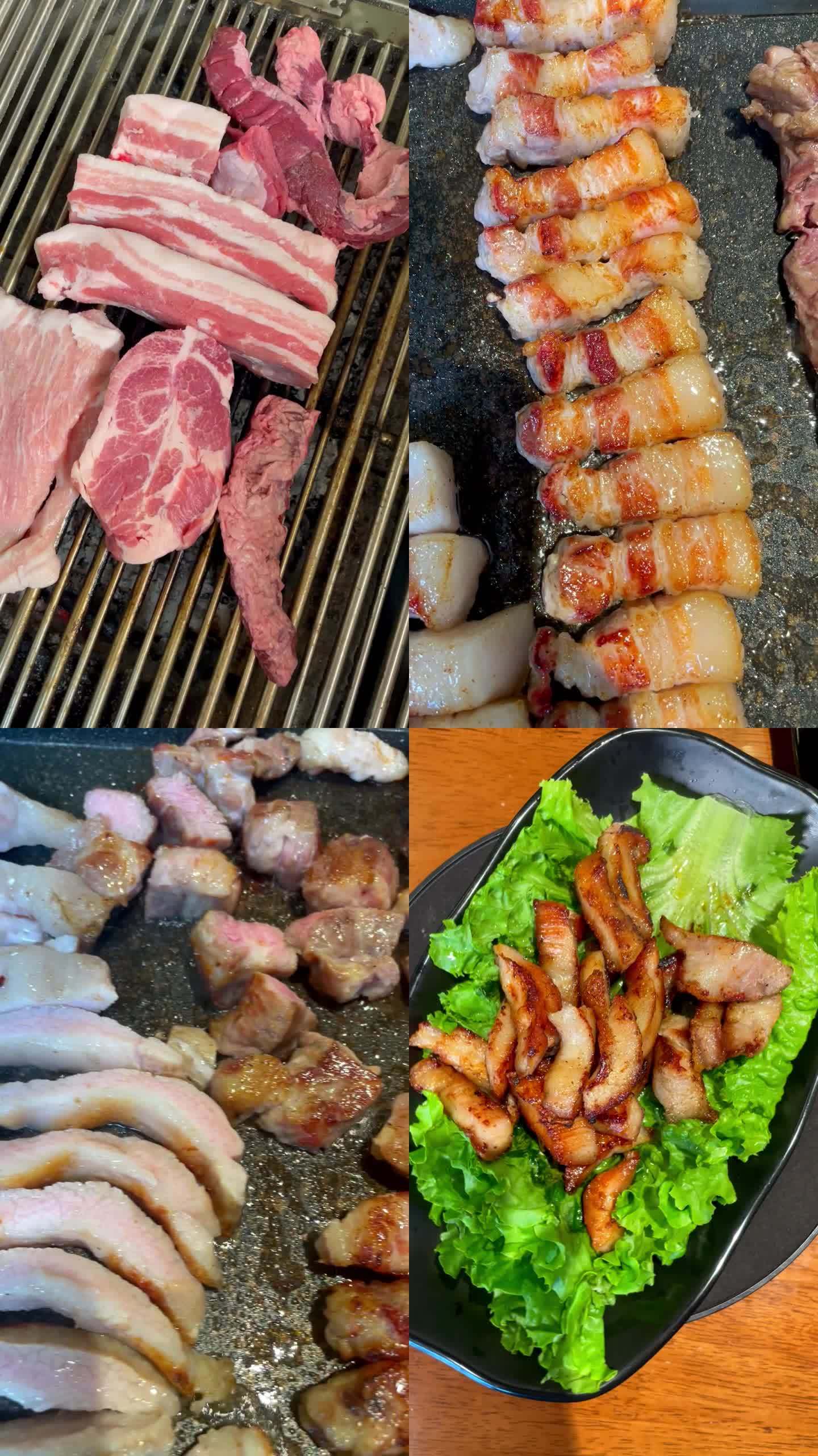 新鲜五花肉 烤五花肉 韩式烤五花肉 烤肉